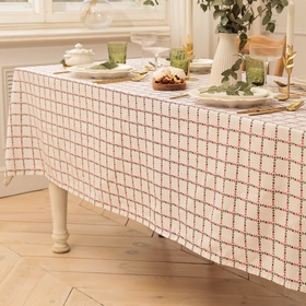 Скатерть «Этель» Flower Cage, 149×250 см, 100% хлопок, рогожка 186 г/м²