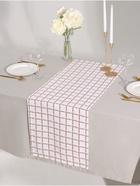 Дорожка на стол Этель Flower Cage 40×149 см, 100% хлопок, рогожка 186 г/м², белая - Фото 2