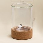Стакан SL Home «Алькорноке», 300 мл, 8×12 см, с двойными стенками, на пробковой подставке, стекло, прозрачный - Фото 2