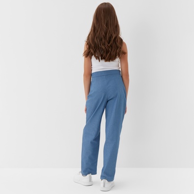 Джинсы для девочки MINAKU: Jeans collection, синие, рост 134 см