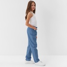 Джинсы для девочки MINAKU: Jeans collection, синие, рост 140 см - Фото 3