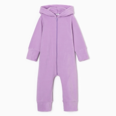 Комбинезон флисовый детский MINAKU: Fleece Soft, сиреневый, рост 110 см