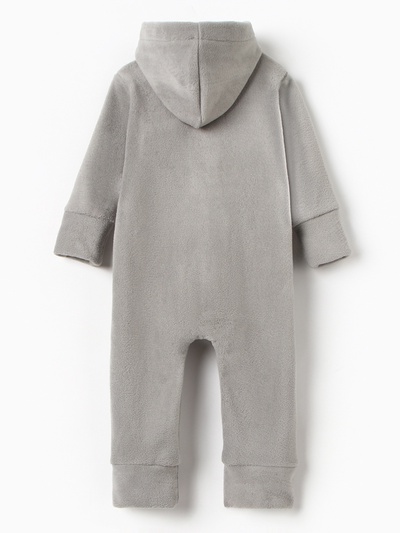 Комбинезон флисовый детский MINAKU: Fleece Soft, серый, рост 92-98 см