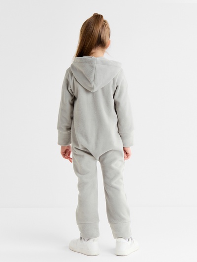 Комбинезон флисовый детский MINAKU: Fleece Soft, серый, рост 92-98 см