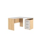 Стол компьютерный угловой «Лайт – 2», 1200×1200×750 мм, цвет дуб сонома/белый - Фото 2