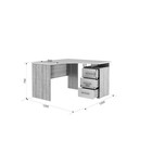 Стол компьютерный угловой «Лайт – 2», 1200×1200×750 мм, цвет дуб сонома/белый - Фото 3