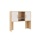 Надстройка компьютерного стола «Лайт - 2», 1200×300×1050 мм, цвет дуб сонома/белый - Фото 1