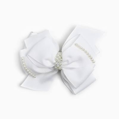 Бант для волос на заколке школьный, 11 см, Холодное сердце