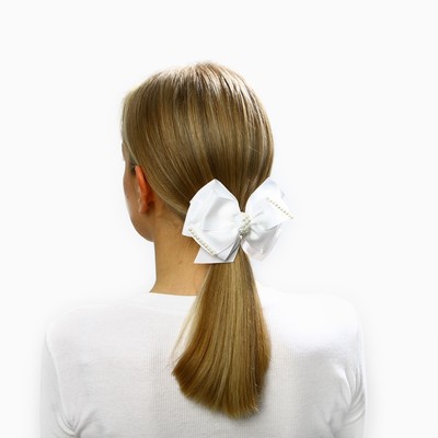 Бант для волос на заколке школьный, 11 см, Холодное сердце