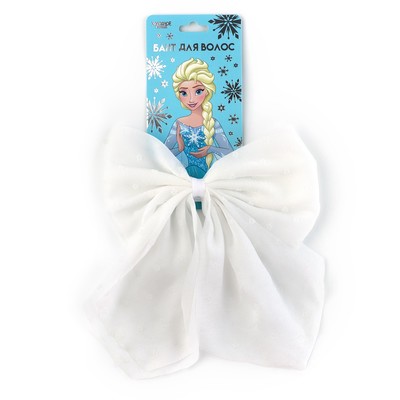 Бант для волос на резинке школьный, 17×14 см, Холодное сердце