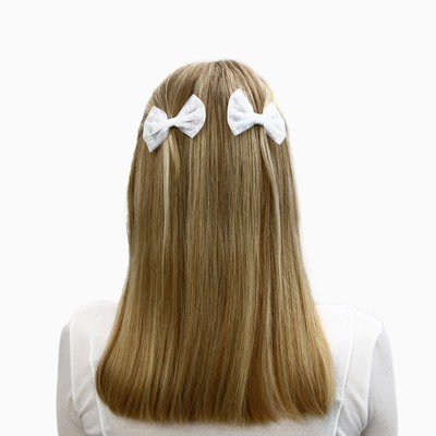 Заколка для волос белый бант, набор, 2 шт., 7.5 см, Минни Маус