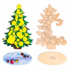 Роспись по дереву на новый год. Игровой набор для детей «Нарядные елочки», набор для творчества - Фото 13