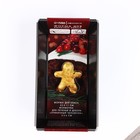 Формы для выпечки новогодние «Пряничный человек», 2 предмета: 25×11 см и 5×6 см - Фото 1