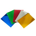 Картон цветной, формат А4, 5 листов, 5 цветов, металлизированный, в папке, плотность 250 г/м3 - Фото 2