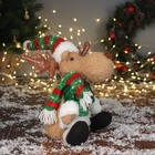 Игрушка мягкая «Олень в полосатом колпаке» сидит, 44×19 см - Фото 2