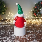 Игрушка мягкая «Дед Мороз в сияющем костюме с длинными ножками» 42×19 см, красно-зелёный - Фото 3