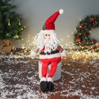 Игрушка мягкая «Дед Мороз с ремешком, длинные ножки» 58×20 см, красный - Фото 1