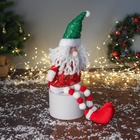 Игрушка мягкая «Дед Мороз в сияющем костюме с пуговками» 47×19 см, красно-зелёный - Фото 2