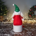 Игрушка мягкая «Дед Мороз в сияющем костюме с пуговками» 47×19 см, красно-зелёный - Фото 3