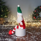 Игрушка мягкая «Дед Мороз в сияющем костюме с пуговками» 47×19 см, красно-зелёный - Фото 4