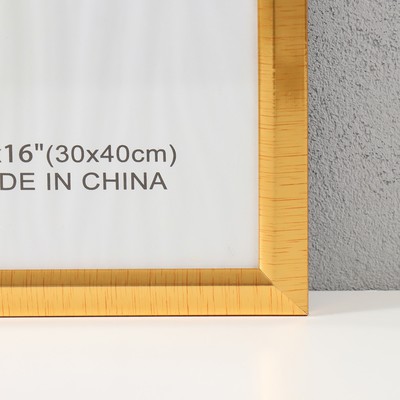 Фоторамка 30×40 см «Штрихи на золоте», пластик, 1×32.5×42.5 см