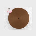 Стропа ременная, 25 мм, 50±1 м, плотность 7.5 г/м, коричневая №29-1 - Фото 3