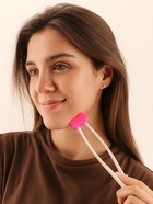 Массажёр для лица, 12×3.5 см, 2 ролика, розовый - Фото 6