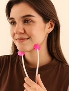 Массажёр для лица, 12×3.5 см, 2 ролика, розовый - Фото 7