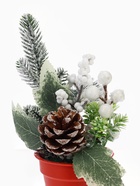 Новогодняя композиция на стол «Зимнее волшебство. Яркий праздник», в горшке, 20×7 см - Фото 5