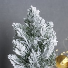 Искусственная ёлка настольная «Зимнее волшебство. Снег» в горшочке, 20 см, ветки ПВХ отгибаются - Фото 2