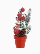 Новогодняя композиция на стол «Зимнее волшебство. Яркий праздник», в горшке, 20×7 см - Фото 4