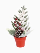 Новогодняя композиция на стол «Зимнее волшебство. Яркий праздник», в горшке, 24×7 см - фото 60150934