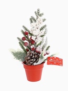 Новогодняя композиция на стол «Зимнее волшебство. Яркий праздник», в горшке, 24×7 см - Фото 7