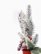 Новогодняя композиция на стол «Зимнее волшебство. Яркий праздник», в горшке, 24×7 см - Фото 5