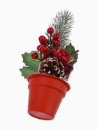 Новогодняя композиция на стол «Зимнее волшебство. Яркий праздник», в горшке, 25×7 см - фото 60150946