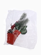 Новогодняя композиция на стол «Зимнее волшебство. Яркий праздник», в горшке, 25×7 см - фото 60846803