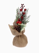 Новогодняя композиция на стол «Зимнее волшебство. Яркий праздник» в мешочке, грибочки, ягодки, 21×8 см - Фото 3