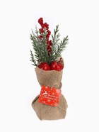 Новогодняя композиция на стол «Зимнее волшебство. Яркий праздник», в мешочке, 23×10 см - Фото 6