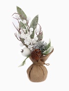 Новогодняя композиция на стол «Зимнее волшебство. Яркий праздник», в мешочке, 26×10 см - фото 60150960