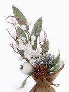 Новогодняя композиция на стол «Зимнее волшебство. Яркий праздник», в мешочке, 26×10 см - фото 60150961