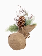 Новогодняя композиция на стол «Зимнее волшебство. Яркий праздник», в мешочке, 26×10 см - фото 60150962