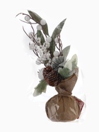 Новогодняя композиция на стол «Зимнее волшебство. Яркий праздник», в мешочке, 26×10 см - фото 60846806