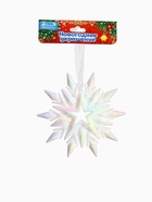 Ёлочная игрушка «Зимнее волшебство. Снежинка рельефная», 11×11 см, белый перелив 10514348