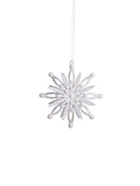 Ёлочная игрушка «Зимнее волшебство. Звезда объёмная», 10×10 см, белый перелив 10514351 Ёлочная игрушка «Зимнее волшебство. Звезда объёмная», 10×10 см, белый перелив 10514351