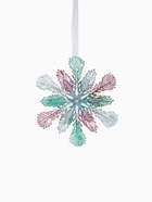 Ёлочная игрушка «Зимнее волшебство. Снежинка пушистая», 11×11 см, разноцветная - Фото 5