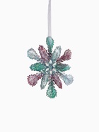 Ёлочная игрушка «Зимнее волшебство. Снежинка пушистая», 11×11 см, разноцветная - Фото 6