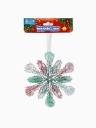 Ёлочная игрушка «Зимнее волшебство. Снежинка пушистая», 11×11 см, разноцветная - Фото 7