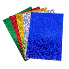 Картон цветной, формат А4, 5 листов, 5 цветов, голографический, в папке, 250 г/м3 - Фото 2
