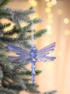 Ёлочная игрушка «Зимнее волшебство. Стрекоза», 10×13 см, фиолетовый перелив 10514358 Ёлочная игрушка «Зимнее волшебство. Стрекоза», 10×13 см, фиолетовый перелив 10514358