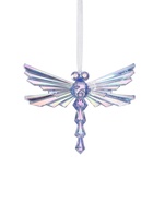 Ёлочная игрушка «Зимнее волшебство. Стрекоза», 10×13 см, фиолетовый перелив 10514358 Ёлочная игрушка «Зимнее волшебство. Стрекоза», 10×13 см, фиолетовый перелив 10514358